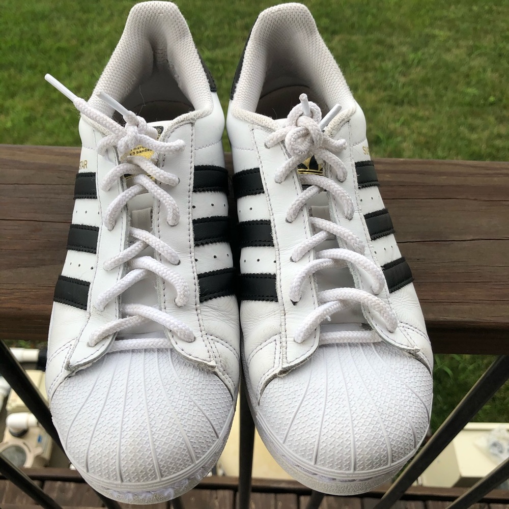 White adidas all stars